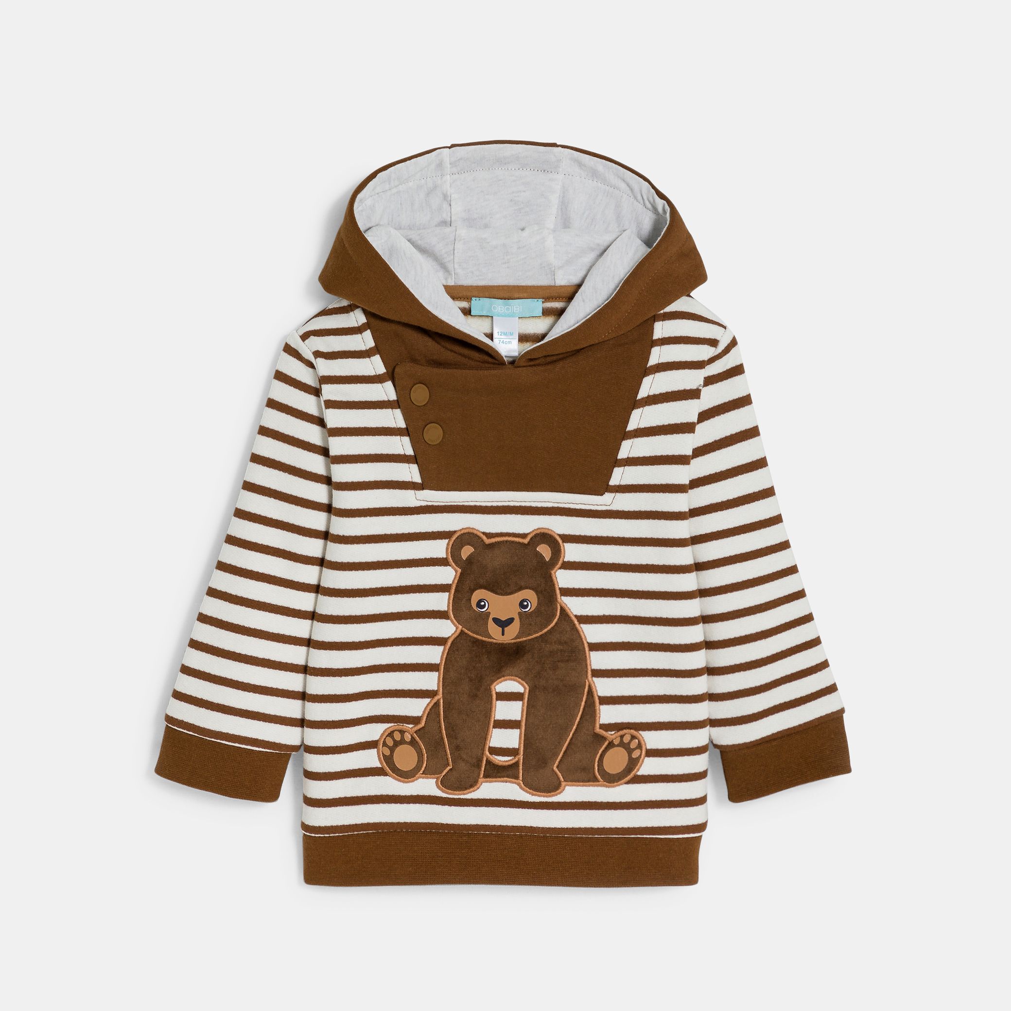 Áo hoodie sọc chim cánh cụt